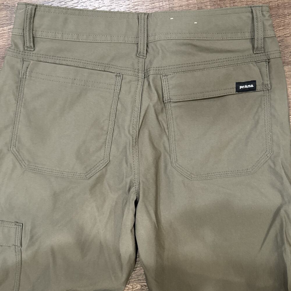 Prana Zion II Pants Mens 28x30 Green Khaki Relaxed Straight Stretch Hiking 2 - Picture 6 of 12
